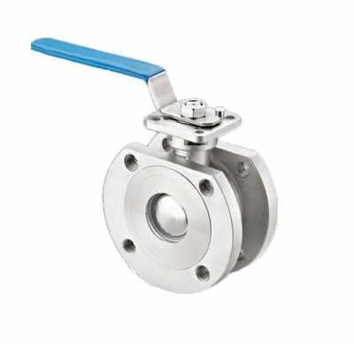 Zawór kołnierzowy DN 40 sterowany ręcznie ze stali nierdzewnej 211BV