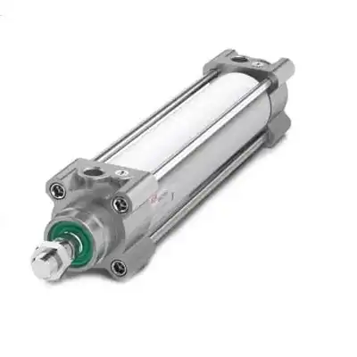 Pneumatic cylinder with CG D50x25 pins