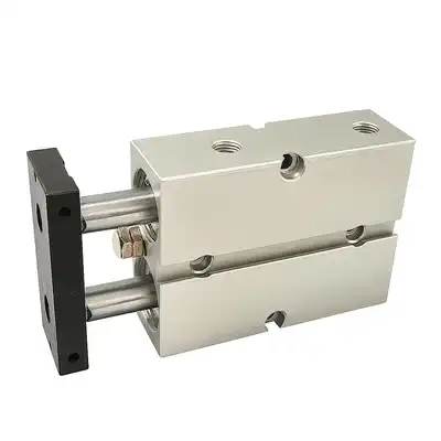 Siłownik płaski pneumatyczny dwutłokowy 20x100 TN