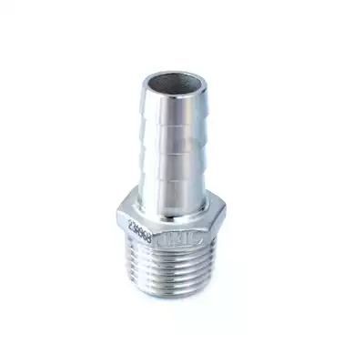 Króciec nierdzewny 3/4 na wąż 20 mm