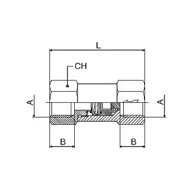 Zawór zwrotny G1/8w