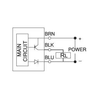 Czujnik PNP NO, 10-28V DC 3-przew.,kabel 5m, bez wtyku