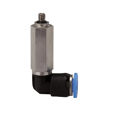 Złączka wtykowa kątowa obrot. M6 pod wąż 6