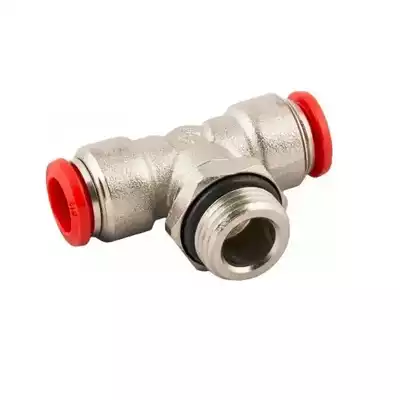 Trójnik wtykowy T, obrotowy G1/4z do węża 10