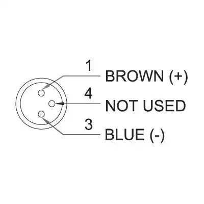Czujnik kontaktr. 5-240V AC/DC 2-przew.,kabel 0,3m, wtyk M8