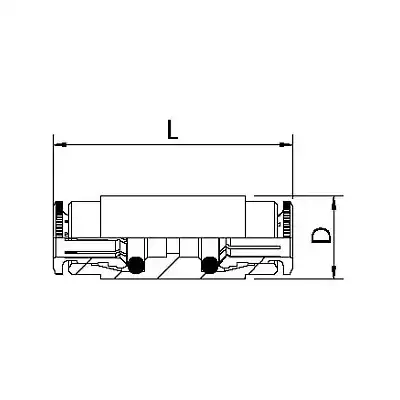 Złączka przelotowa 4mm do układu centralnego smarowania