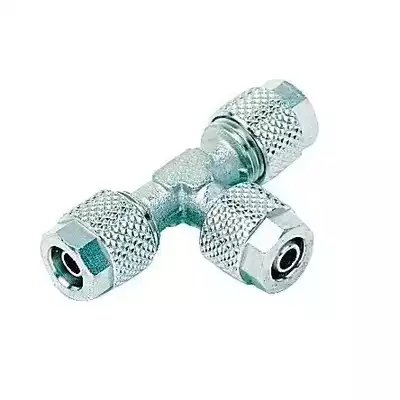 Trójnik skręcany T do węża 8/6-6/4