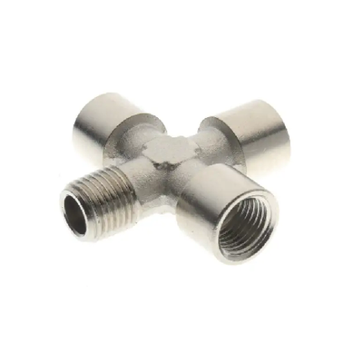 Czwórnik gwintowany 3/8 wwwz mosiężny