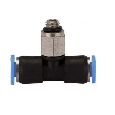 Trójnik wtykowy T obrotowy G1/8 pod wąż 6