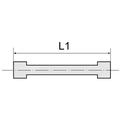 10 mm straight connector made of POM plastic