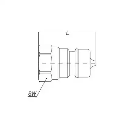 Hydraulic connection G1 / 4 in ISO A